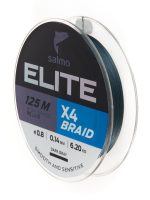 Шнур плетеный Salmo Elite х4 BRAID Dark Gray 125м, 0.14мм — изображение 2