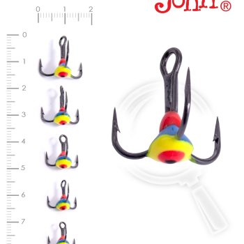 Набор крючков-тройников для приманок Lucky John 05SET, 5шт