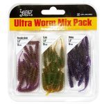 Набор силиконовых приманок Lucky John TRICK ULTRAWORM 1,4in (35 мм), 45 шт.
