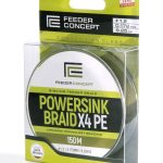 Леска плетёная Feeder Concept POWERSINK Dark Brown 150 мм, 0.17 мм
