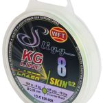 Леска плетёная WFT KG SLIGG LAZER SKIN G2 x8 Chartreuse 150 м, 0.08 мм