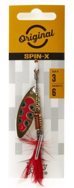 Блесна вращающаяся LUCKY JOHN Spin-X Long №3, 6 г, цвет GX1, арт. LJSL03-GX1 — изображение 3