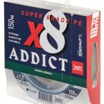 Плетеный шнур LUCKY JOHN Addict х8 BRAID Moss Green 150 м - 0,18 мм