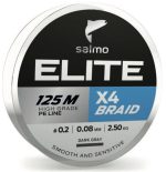 Шнур плетеный Salmo Elite х4 BRAID Dark Gray 125м, 0.14мм — изображение 4