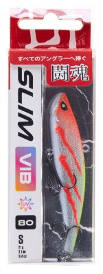 Воблер вертикальный Lucky John Slim VIB S 80, цвет 357 — изображение 3