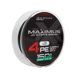 Плетеный шнур Maximus 4PE / #3 / 0.285 мм / Green / 150 м